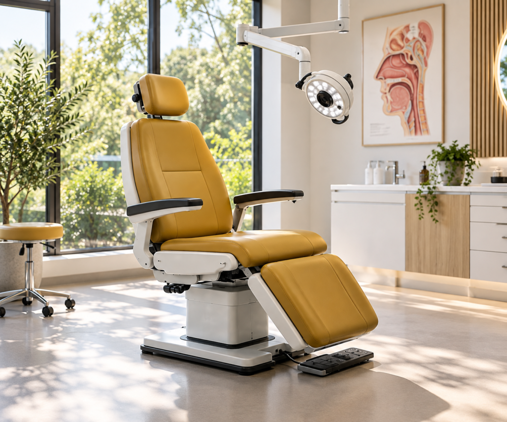fauteuil orl moutarde